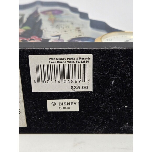 DISNEY PARKS WALT DISNEY WORLD ACRYLIC LUCITE STANDING CLOCK CASTLE FIREWORKS - Picture 11 of 12